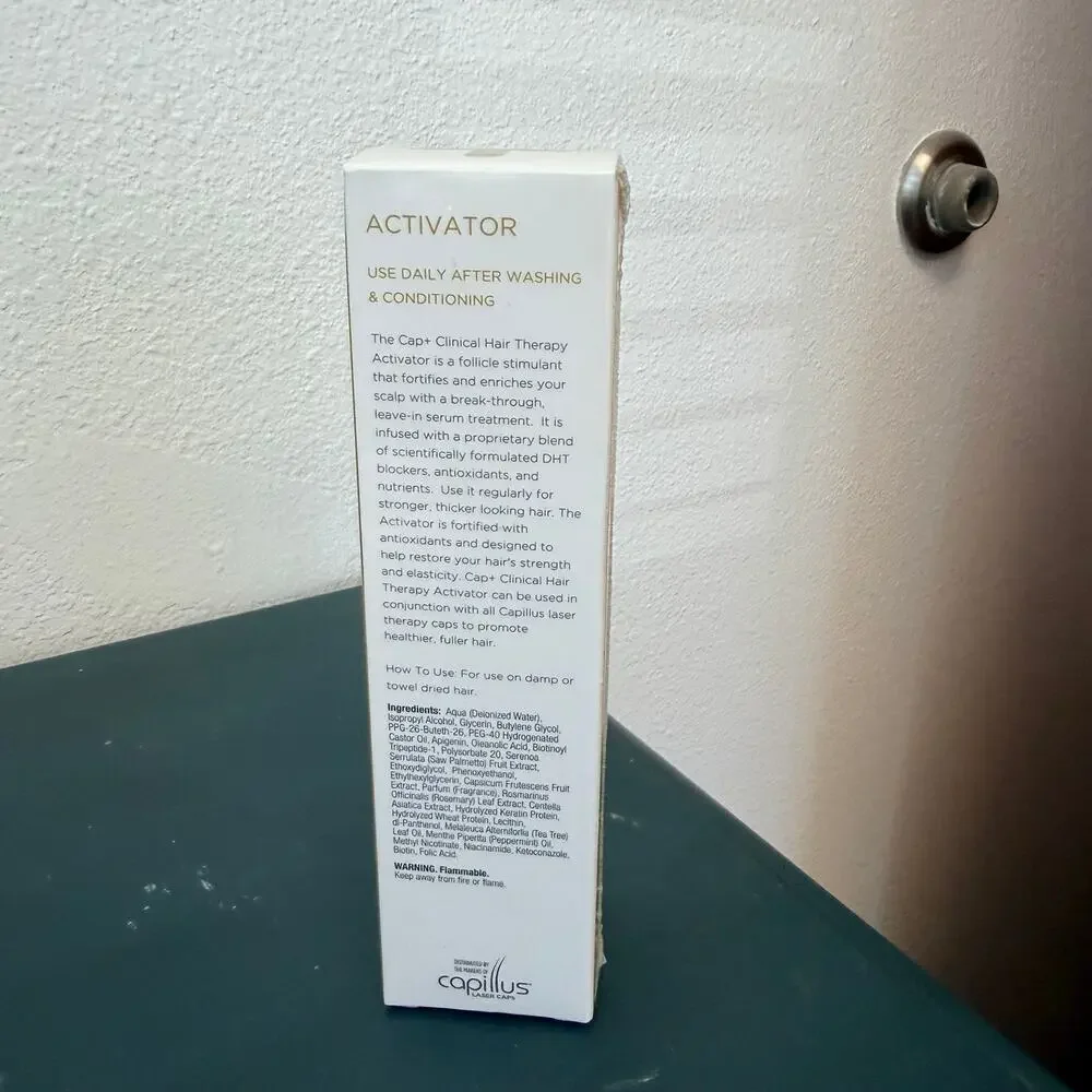 Capillus Cap+ Clinical Hair Therapy Activator Thicker Follicle Stimulant 4.23 oz